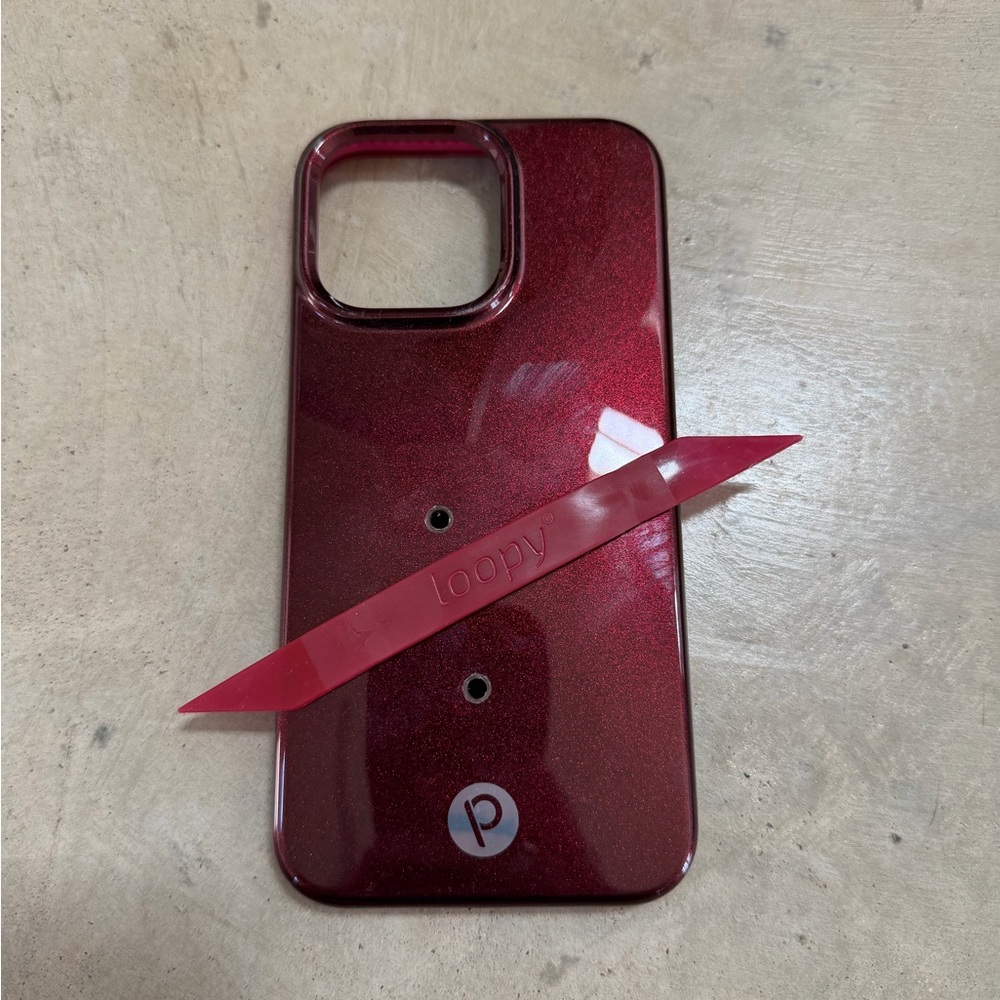 iPhone 15 Pro Loopy Max Maroon Shimmer- Righy